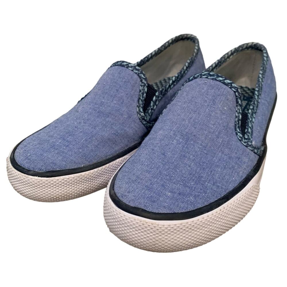 Sperry x Vineyard Vines Little Kids Chambray Seaside Slip-On Sneaker - Size 13